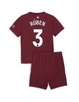 Manchester City Ruben Dias #3 Alternativní dres pro děti 2024-25 Krátký Rukáv (+ trenýrky)